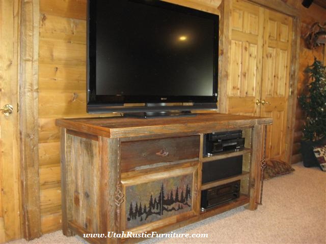 Log Furniture In Utah By Bradley S Rustic Cabin Rustic Tv Stands