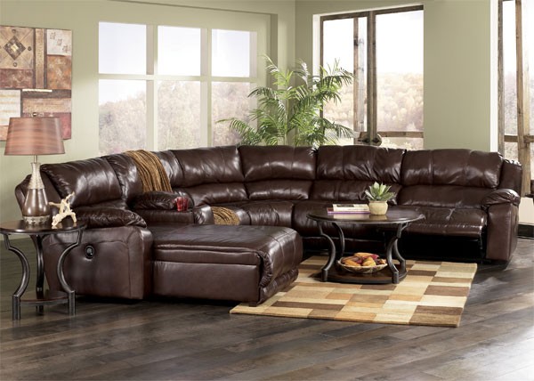 Benchcraft Genuine Top Grain or Bonded Leather Sofas and Sectionals