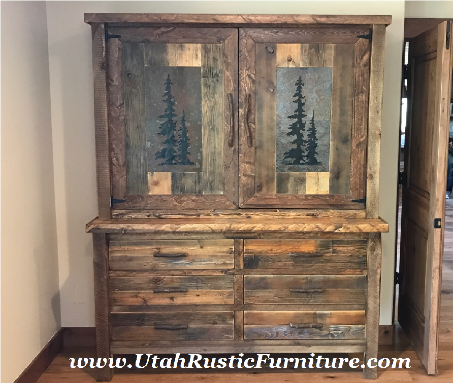Log Wardrobe Bradley's Furniture Etc. - Rustic Armoires