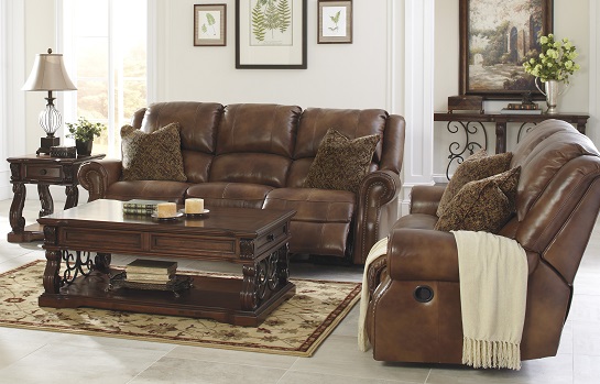 rustic reclining sofa