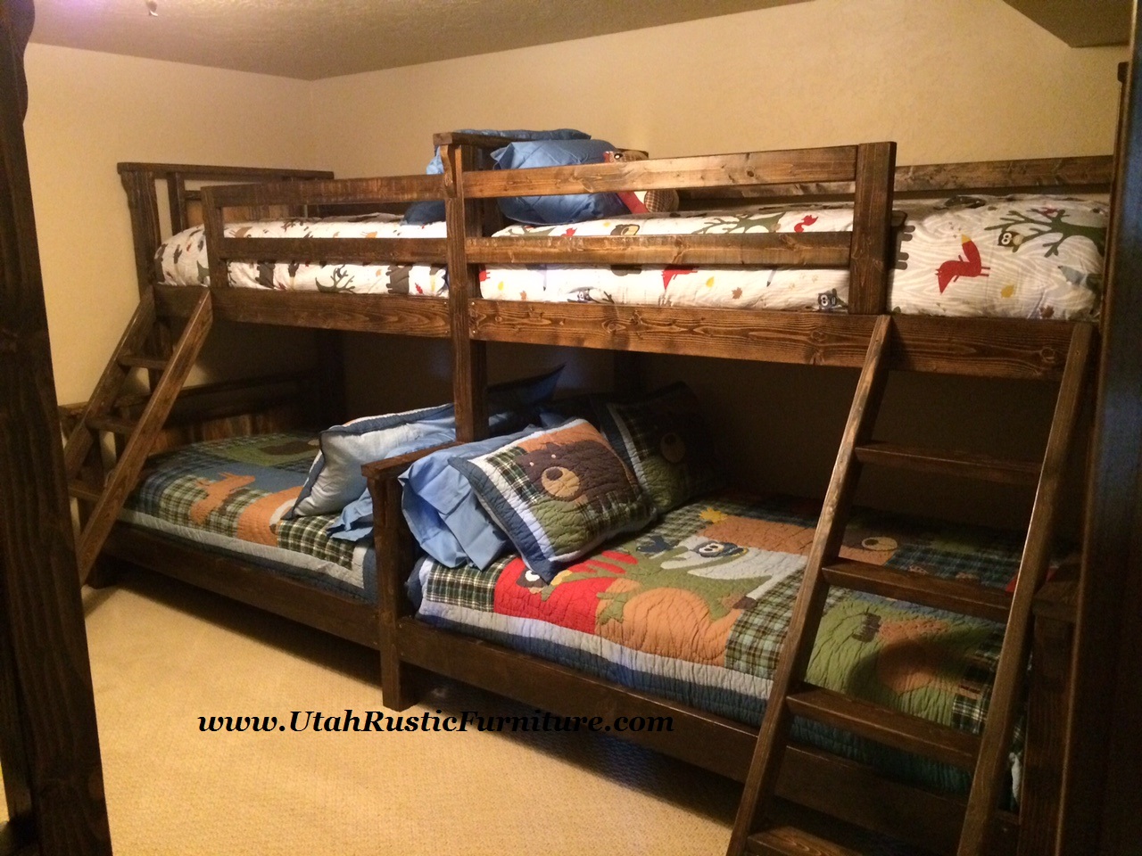 Western Plains Barnwood Bunk Bed, Western Style Bunk Beds