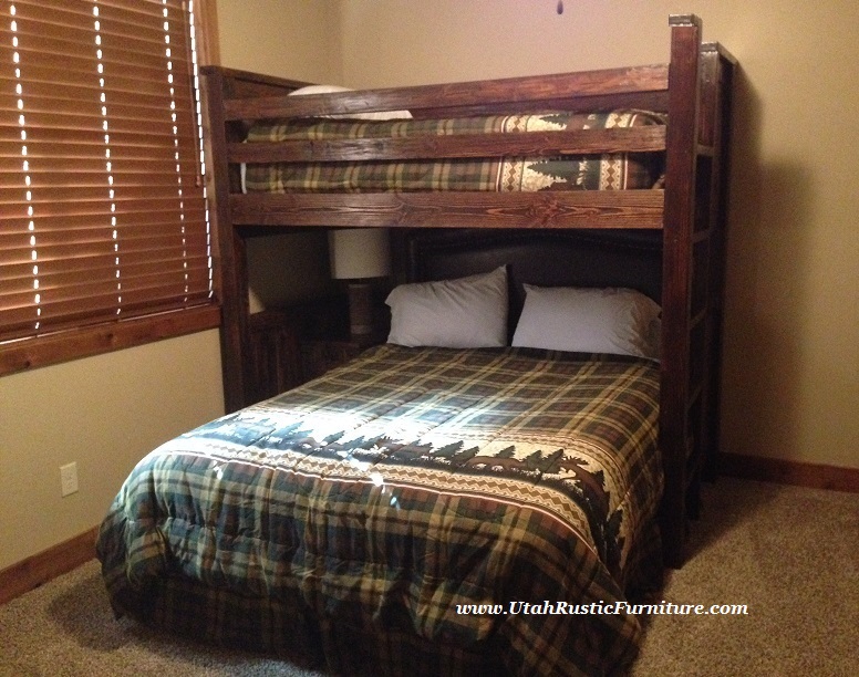 Rustic Log And Barnwood Bunk Beds, Bunk Beds Utah