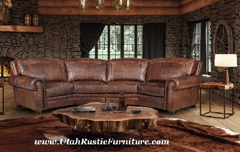 Utah Rustic Living Room Furniture, Rustic Leather Living Room Furniture