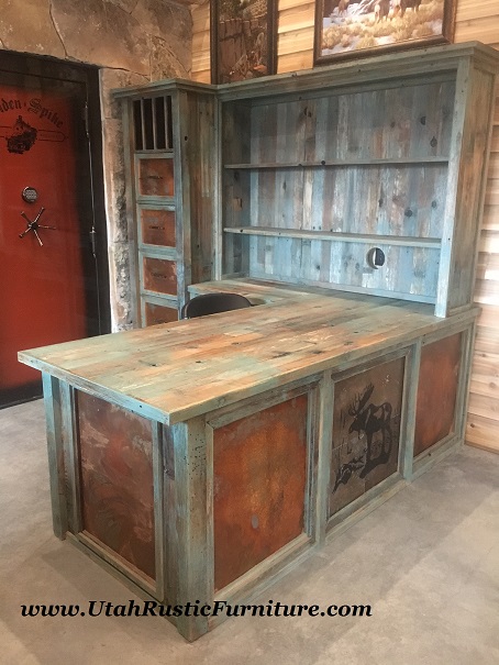 Custom Rustic Desk Bradley's Furniture Etc. - Utah Rustic Office and Student Desks